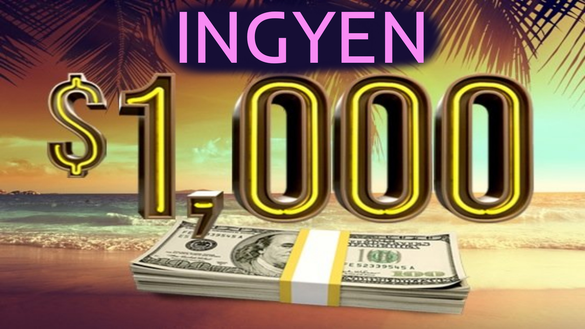 1000$ INGYEN pénz online