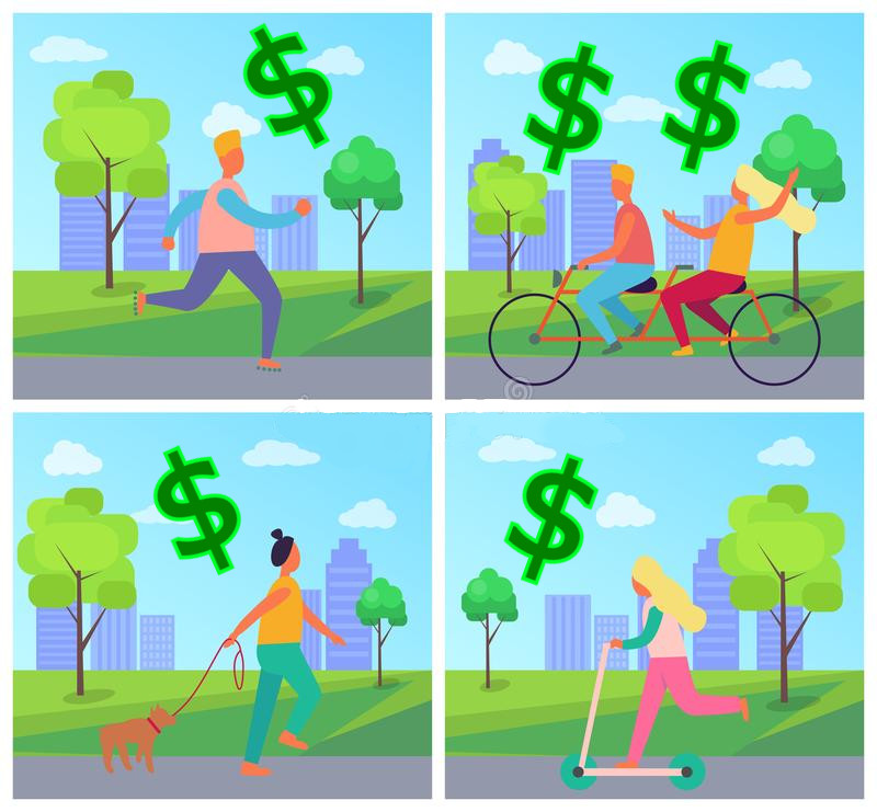 pénzt keresni kutyasétáltatással biciklizéssel rollerezéssel gördeszkázással pénzkeresés